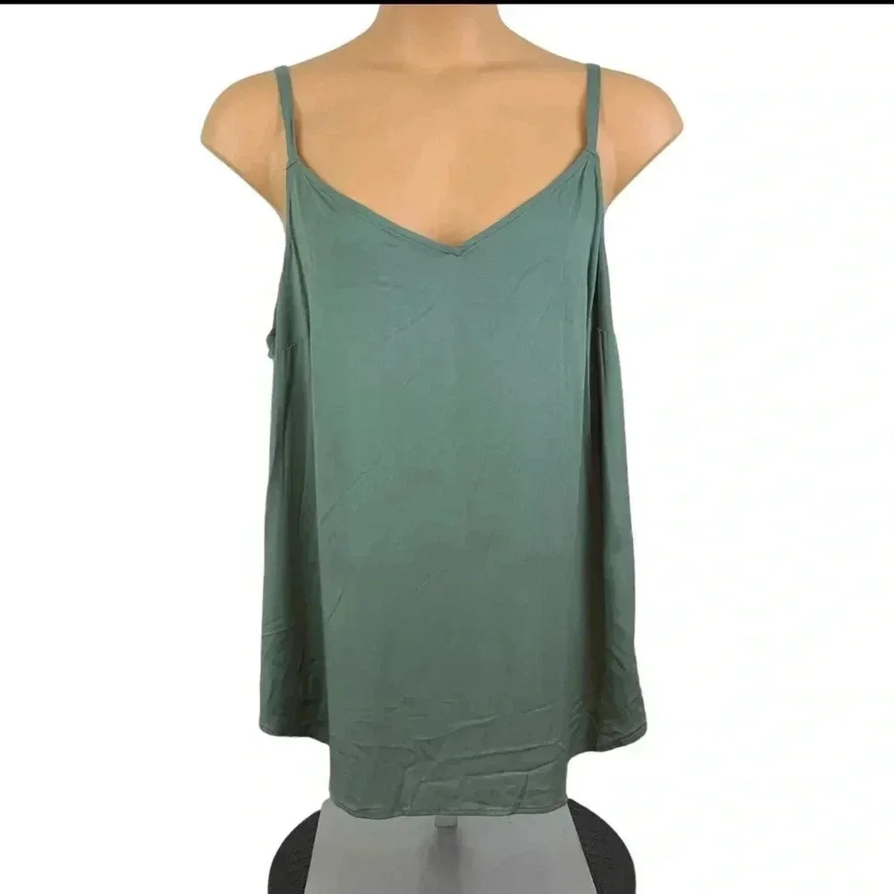 NWT TORRID Agave Green‎ Essential Cami Tank Top Sleeveless 00